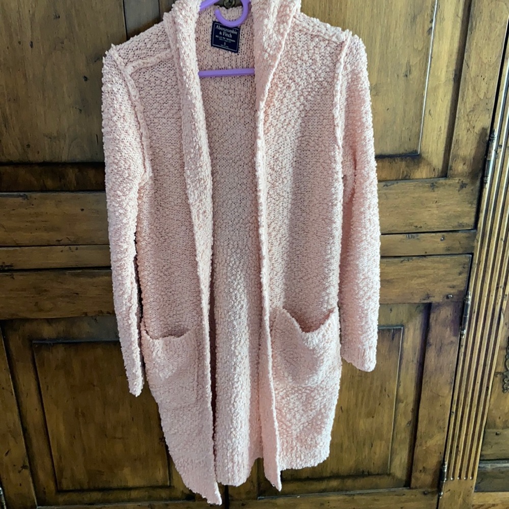 Abercrombie size small pink duster cardigan